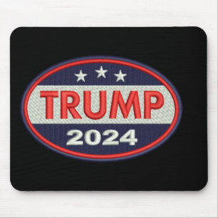 Tapis De Souris Emblème officiel de la broderie Trump 2024