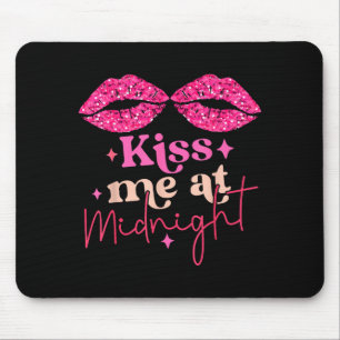 Tapis De Souris Embrasse-moi drôles de couples assortis minuit _1 