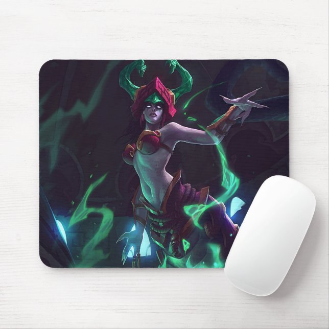 Tapis De Souris Embrasser le Serpent Jeu Mousepad | Sorcière de se (Avec souris)