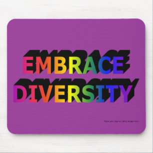 Tapis De Souris Embrassez la diversité Custom Mousepad