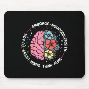 Tapis De Souris Embrassez La Neurodiversité Sensibilisation sur l'