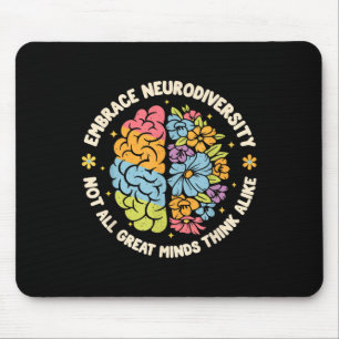 Tapis De Souris Embrassez La Neurodiversité Sensibilisation sur l'