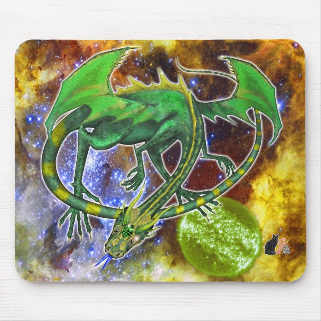 Tapis De Souris Emerald Cosmic Dragon (Devant)