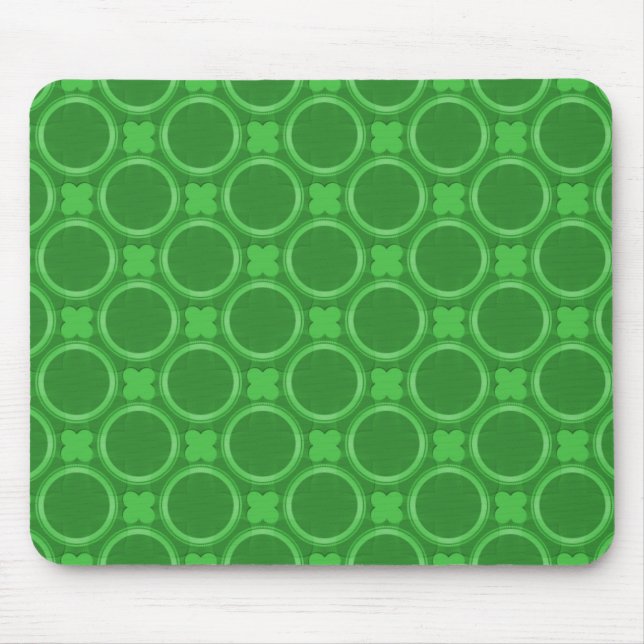 Tapis De Souris Emerald Green Quirky Charm Mousepad (Devant)
