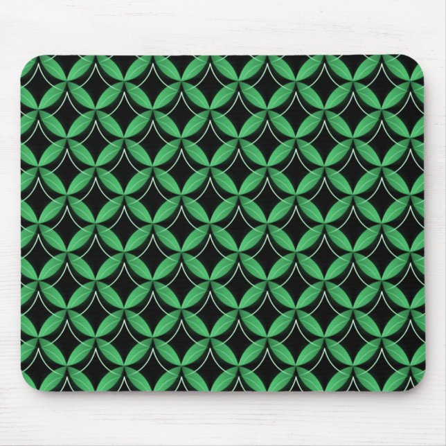 Tapis De Souris Emerald Green Uptown Glam Mousepad (Devant)