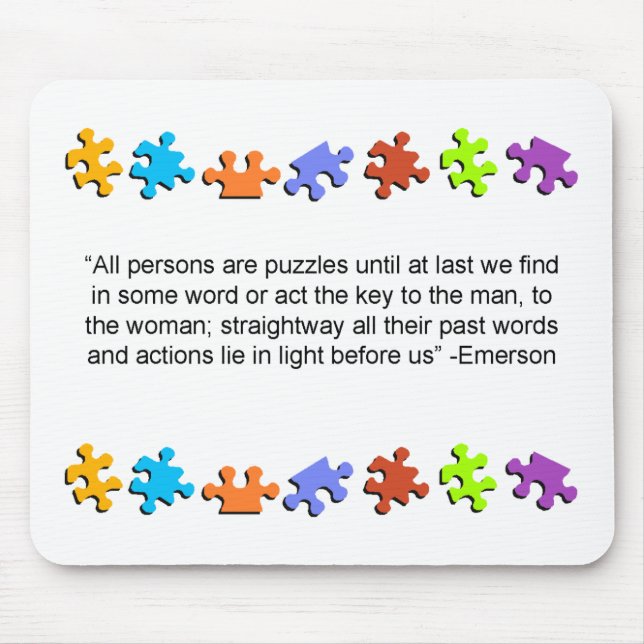 Tapis De Souris Emerson Quote mousepad (Devant)