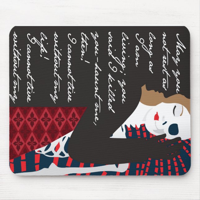 Tapis De Souris Emily Bronte/souffler la conception de cadeau de (Devant)