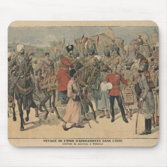 Tapis De Souris Émir de Habibullah Kahn de l'Afghanistan (Devant)
