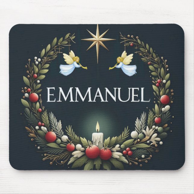 Tapis De Souris Emmanuel Christmas angels (Devant)