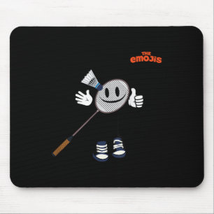 Tapis De Souris Emoji Badminton Sports Thumup