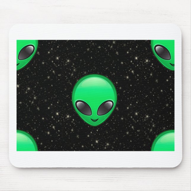 Tapis De Souris emojis alien (Devant)