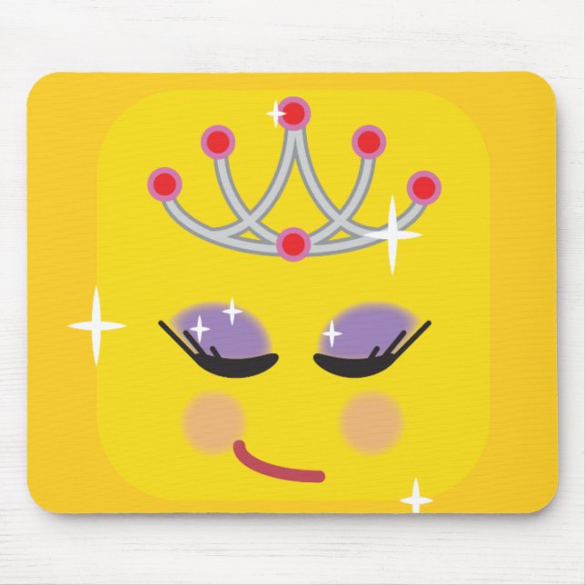 Tapis De Souris Émoticon princier (Devant)
