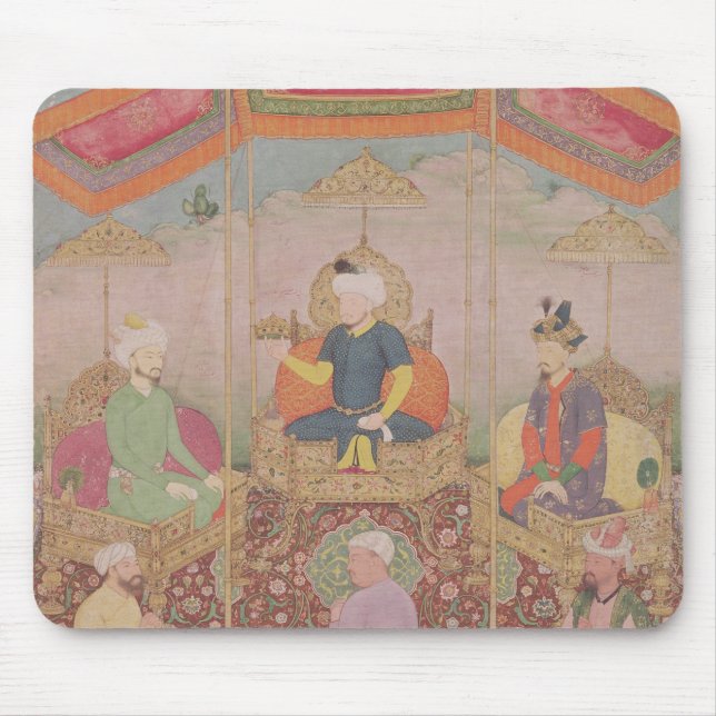 Tapis De Souris Empereur Babur de Mughal et son fils, Humayan (Devant)