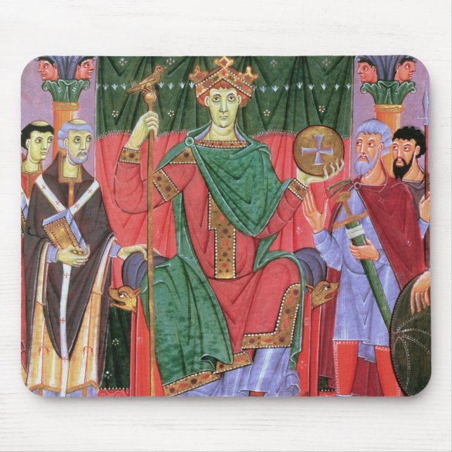 Tapis De Souris Empereur romain saint Otto de Mme Cim.4453 f.42r (Devant)