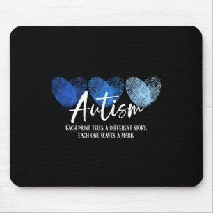 Tapis De Souris Empreinte Cardiaque Autisme Chaque Empreinte Racon
