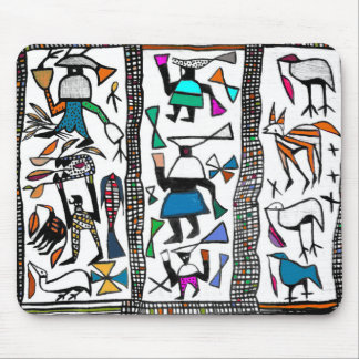 Tapis De Souris Empreinte colorée Senufu africaine