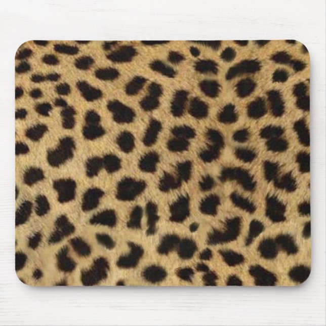 Tapis De Souris empreinte de léopard animal sauvage safari (Devant)