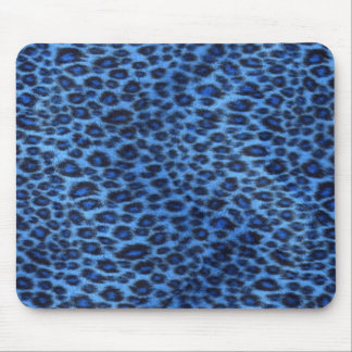 Tapis De Souris Empreinte de léopard bleu Mousepad