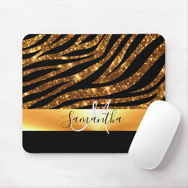 Tapis De Souris Empreinte de léopard parties scintillant (Avec souris)