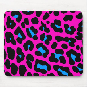 Tapis De Souris Empreinte de léopard rose Mousepad du tigre 80s d
