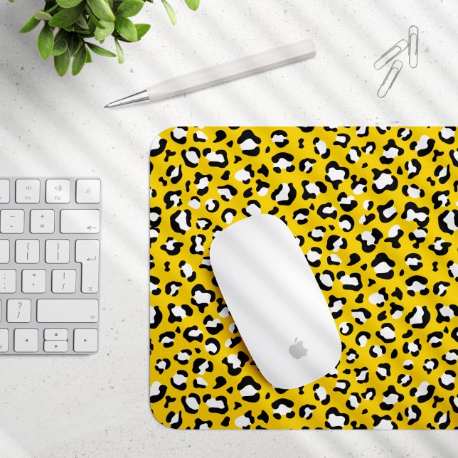 Tapis De Souris Empreinte de léopard, Spots de léopard, Leopard Ja (Créateur téléchargé)