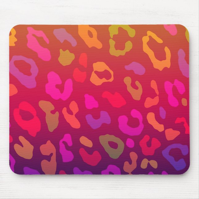 Tapis De Souris Empreinte de léopard Summer Ombre (Devant)