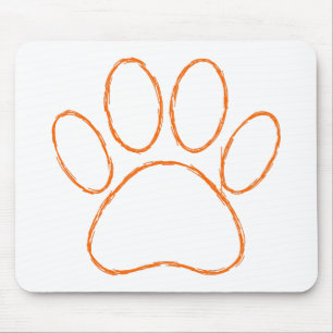 Tapis De Souris Empreinte de patte de chiot
