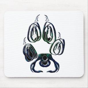 Tapis De Souris Empreinte de patte de loup