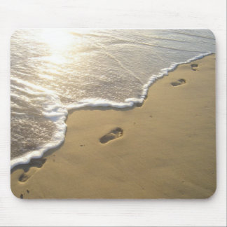 Tapis De Souris Empreintes de pas dans le sable