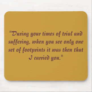 Tapis De Souris Empreintes de pas dans le sable