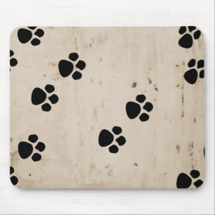 Tapis De Souris Empreintes de pattes de chien de Westie