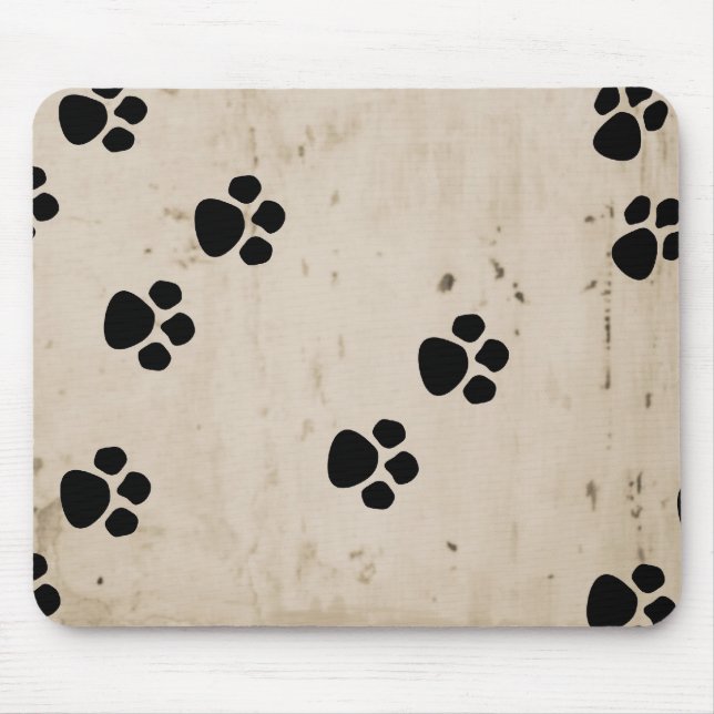 Tapis De Souris Empreintes de pattes de chien de Westie (Devant)