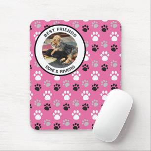 Tapis de souris empreintes de pattes de chien mign