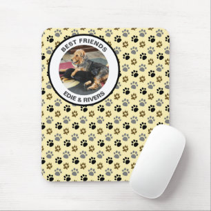 Tapis de souris empreintes de pattes de chien mign