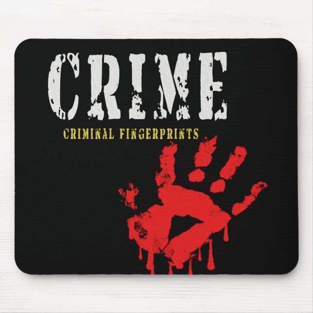 Tapis De Souris empreintes digitales criminelles Mousepad (Devant)
