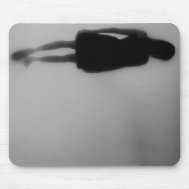 Tapis De Souris Empreintes disparaissant dans le brouillard (Devant)