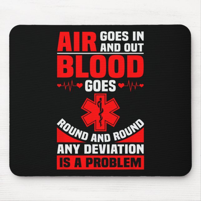 Tapis De Souris Ems Infirmière Devis Ambulance Pilote Emt Paramètr (Devant)