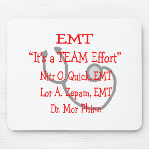 Tapis De Souris EMT "effort d'équipe" hilare