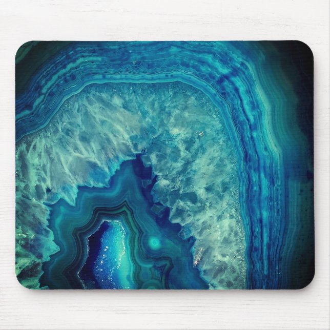 Tapis de souris en agate bleue (Devant)
