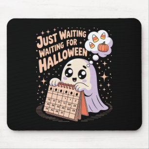 Tapis De Souris En Attente De La Citation D'Halloween Ghost S