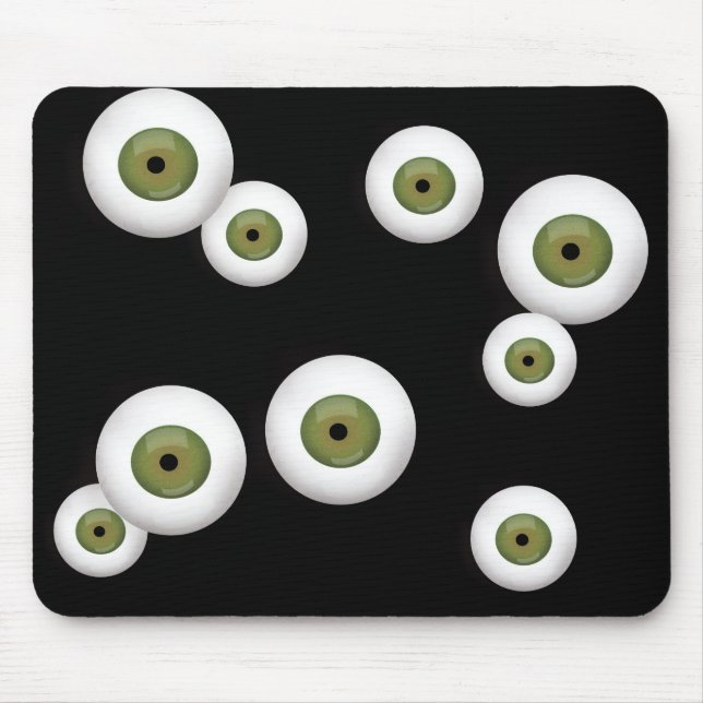 Tapis de souris en caoutchouc de globe oculaire (Devant)