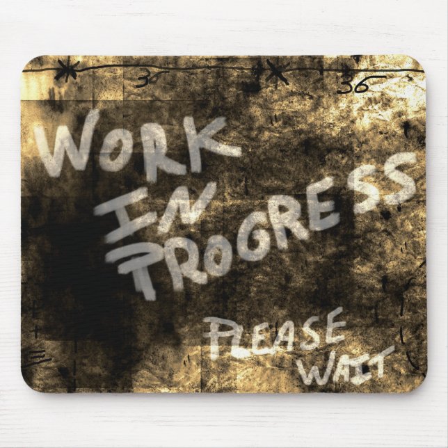 Tapis de souris en cours de réalisation (Devant)