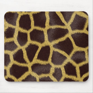Tapis de souris en fausse fourrure de girafe