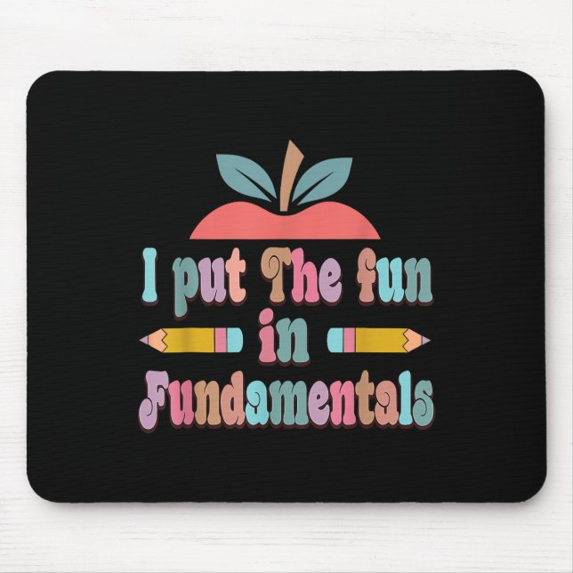 Tapis De Souris En Fondamentals - Fun Teachers Day (Devant)