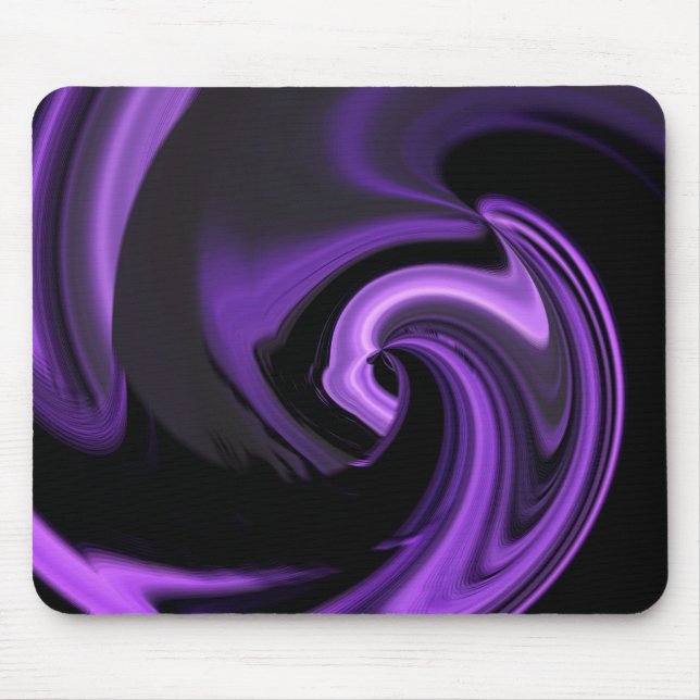 Tapis de souris en forme de cœur abstrait violet a (Devant)