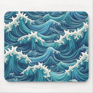 tapis de souris en forme de vague