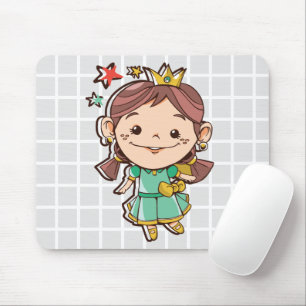 Tapis de souris en grille Petite Princesse