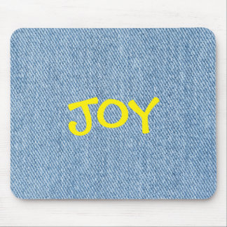 Tapis de souris en jean en denim nom personnalisé