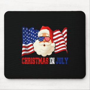 Tapis De Souris En juillet Hawaiian Père Noël American Pride 4 jui