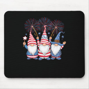 Tapis De Souris En Juillet Les Gnomes Américains Fêtent L'Indépend